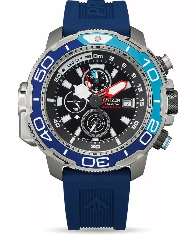 Ceas barbatesc Citizen Promaster Marine Aqualand Eco-Drive Diver BJ2169-08E