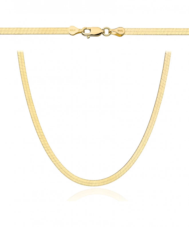 Lanț Bonore Lungime 42 cm, Lățime 3 mm - Aur 585, Tip Bandă 146936