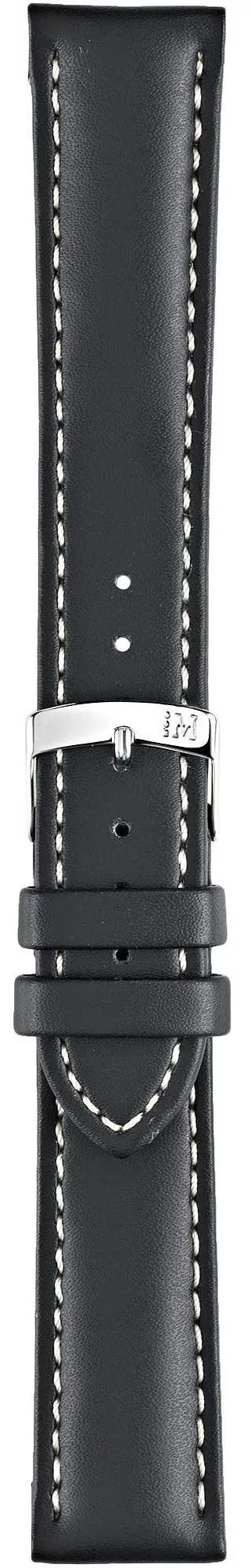 Curea Morellato Castagno Grana Calf Black 18 mm A01U3687934019CR18
