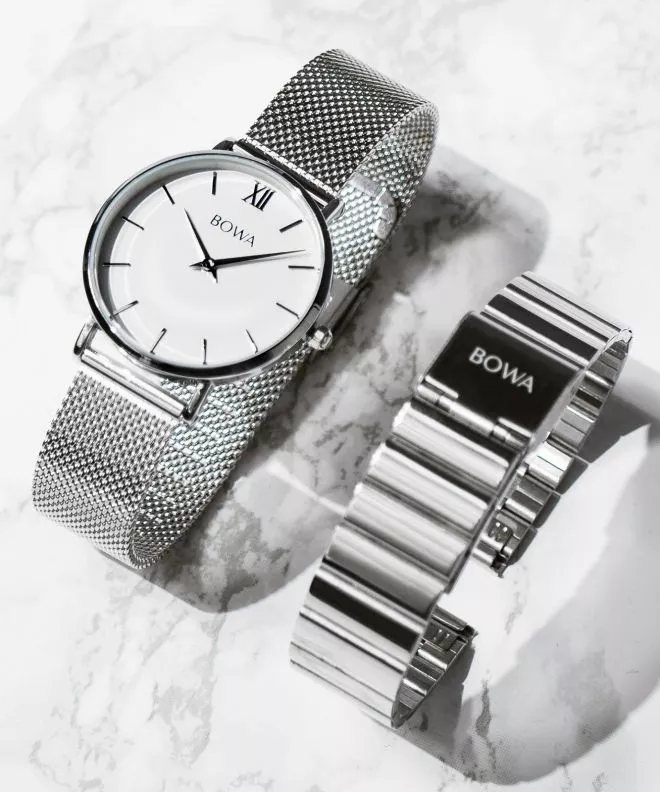 Ceas Dama BOWA London Silver Black-Tone 33 SET LO332-26-165M