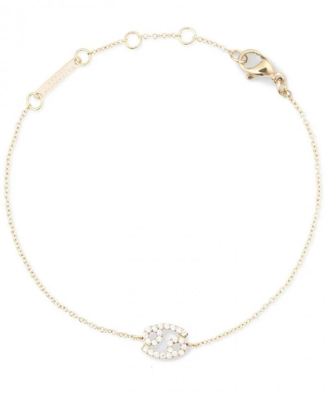 Brățară Daniel Wellington Crystal Zodiac Chain Gold Cancer DW00400910
