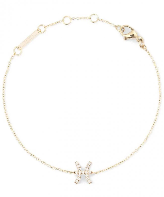 Brățară Daniel Wellington Crystal Zodiac Chain Gold Pisces DW00400918