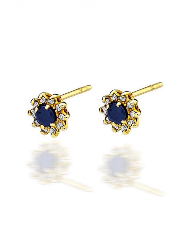 Cercei Bonore - Aur 585 - Safir 0,15 ct 128712