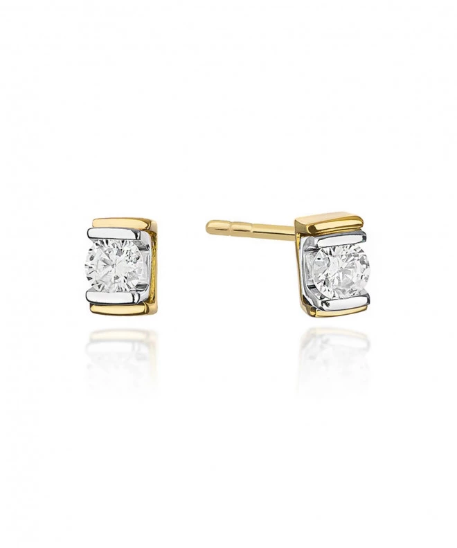 Cercei Bonore - Aur 585 - Diamant 0,1 ct 128678