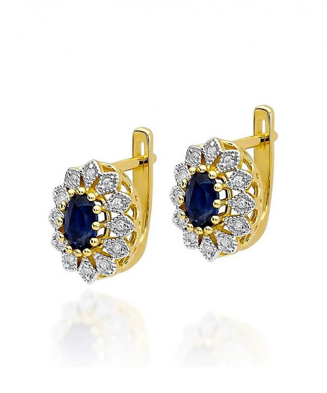 Cercei Bonore - Aur 585 - Safir 0,7 ct 128716