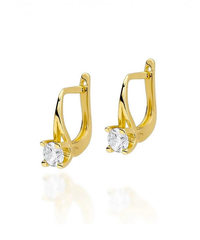 Cercei Bonore - Aur 585 - Diamant 0,2 ct 128679