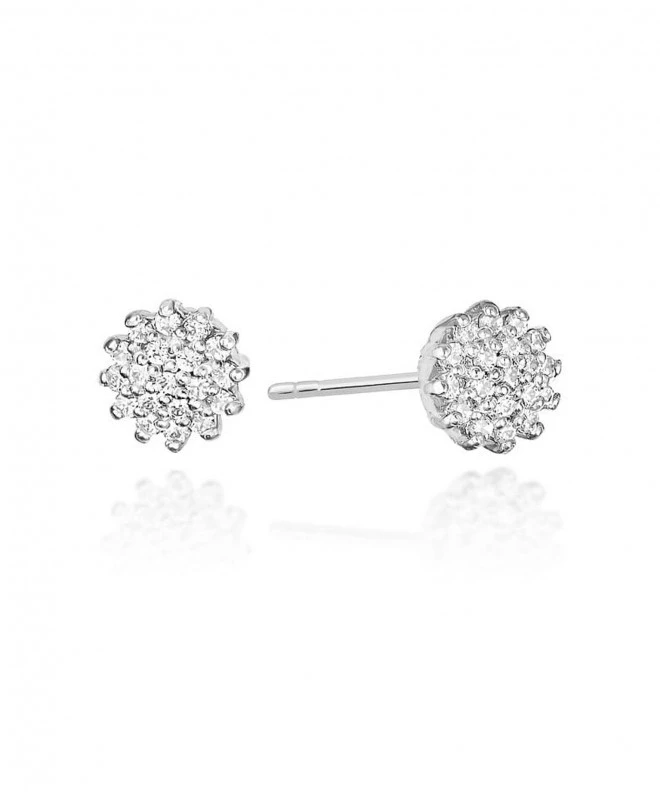 Cercei Bonore - Aur Alb 585 - Diamant 128794