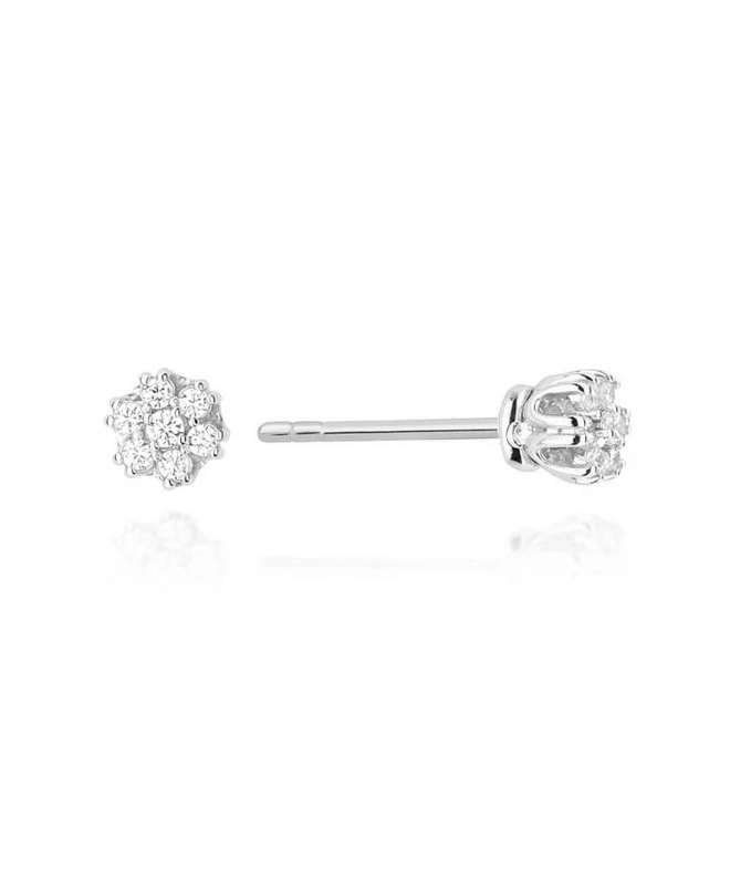 Cercei Bonore - Aur Alb 585 - Diamant 128732