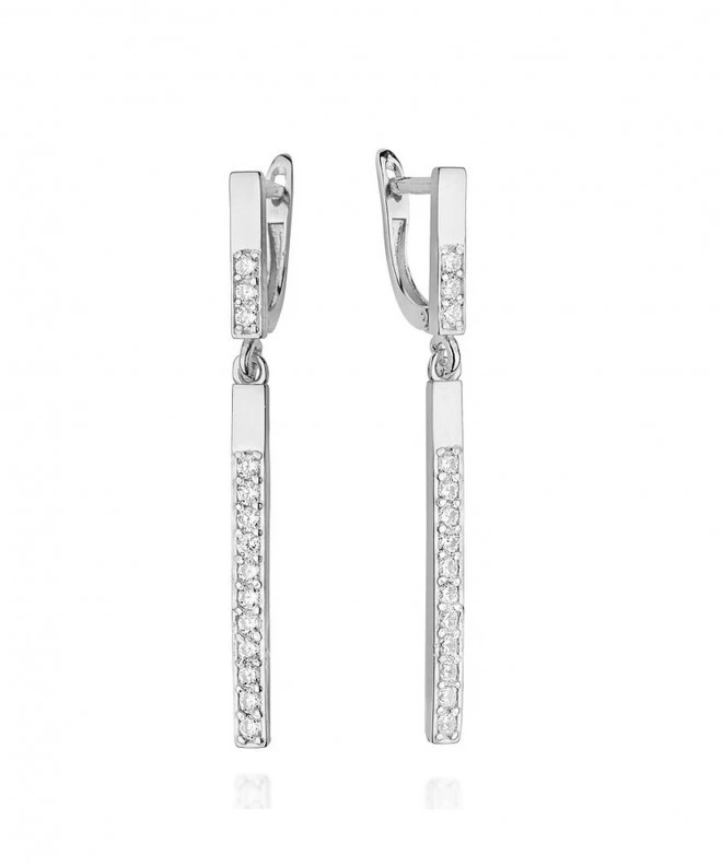 Cercei Bonore - Aur Alb 585 - Diamant 128733