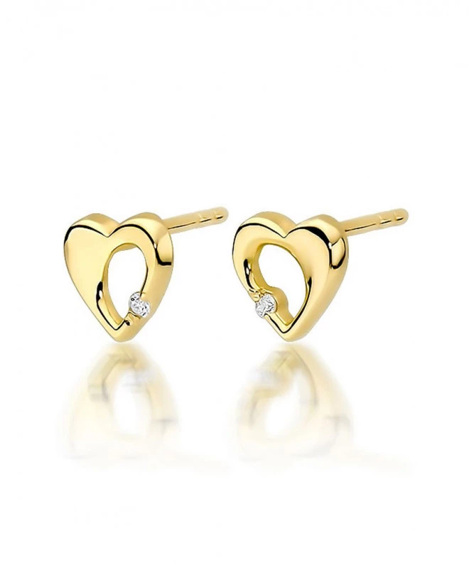 Cercei Bonore - Aur 585 - Diamant 0,0086 ct 128614