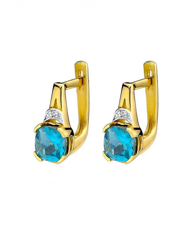 Cercei Bonore - Aur 585 - Topaz 1,1 ct 128707