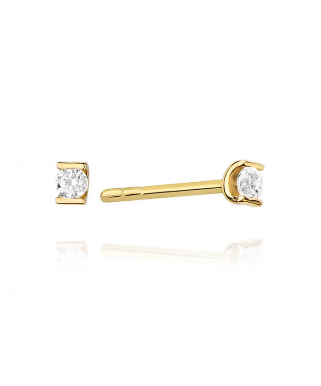 Cercei Bonore - Aur 585 - Diamant 0,04 ct 128644