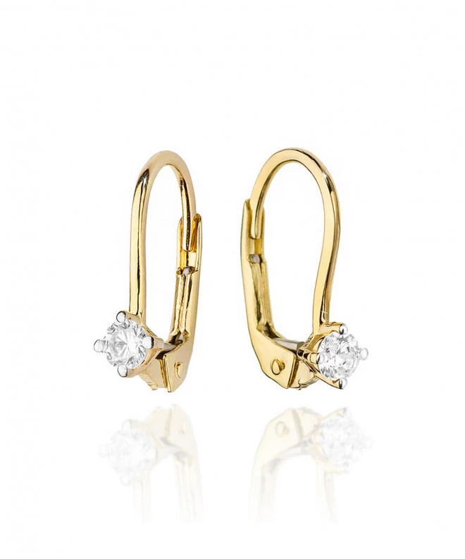 Cercei Bonore - Aur 585 - Diamant 0,1 ct 128650