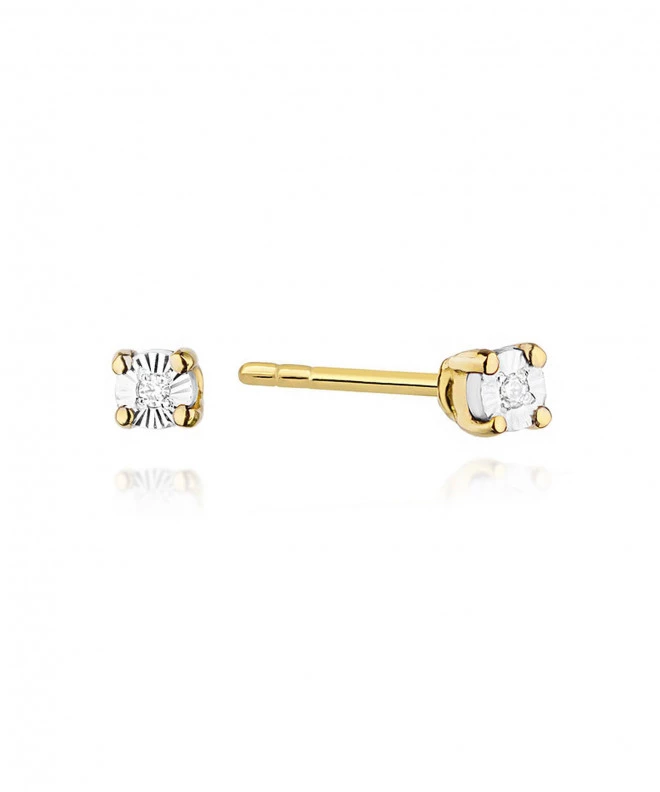 Cercei Bonore - Aur 585 - Diamant 0,01 ct 128651