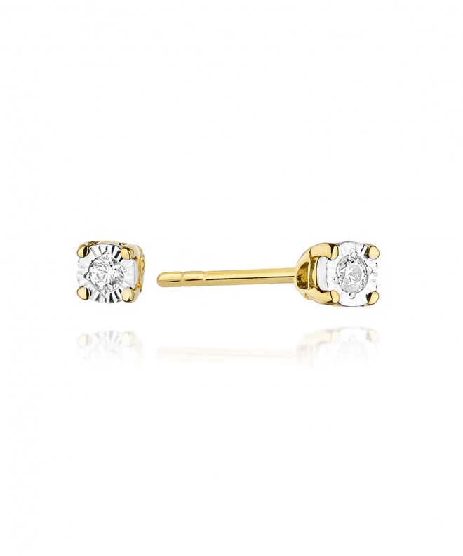 Cercei Bonore - Aur 585 - Diamant 0,03 ct 128652