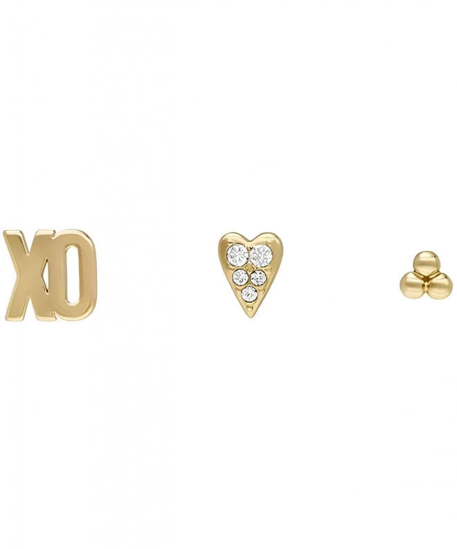 Cercei Fossil All Stacked Up Heart Earing SET JA7277SET