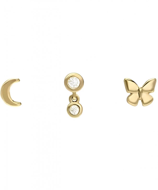 Cercei Fossil All Stacked Up Butterfly Earing SET JA7278SET