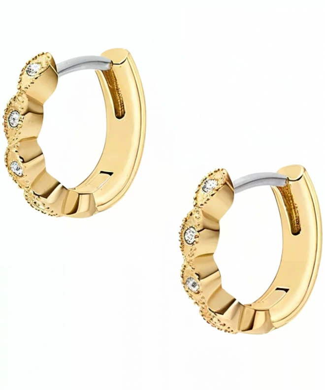 Cercei Fossil Ellis Pavé Glitz Gold-Tone JF04913710