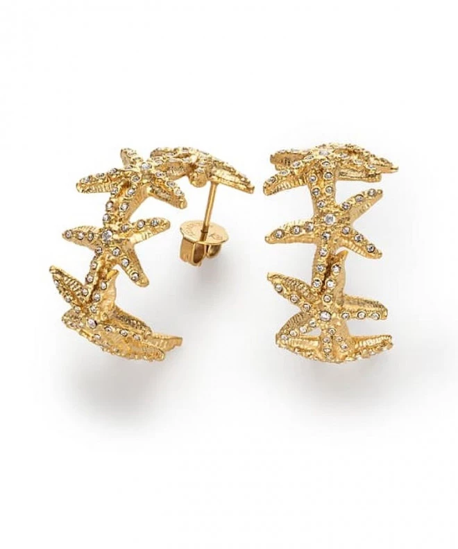 Cercei Paul Hewitt Sea Star Creole Earings Gold PH-JE-1090