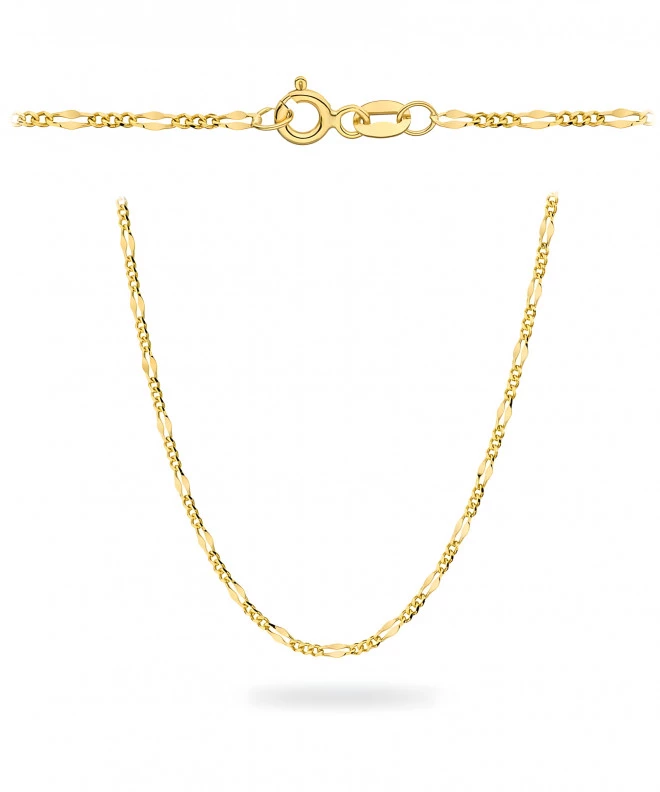 Lanț Bonore Lungime 55 cm, Lățime 1 mm - Aur 585, Tip Figaro,Gucci 147655