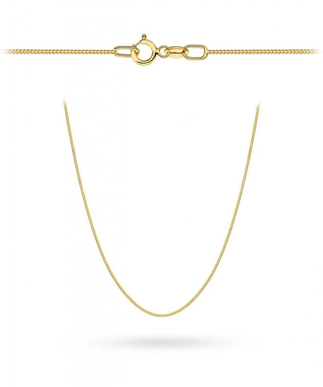 Lanț Bonore Lungime 40 cm, Lățime 1 mm - Aur 585 - Tip Blindat 188298