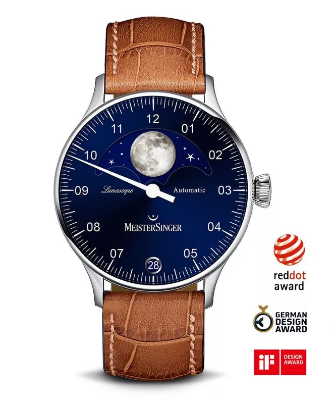 Ceas Barbatesc Meistersinger Lunascope Automatic LS908_SG03
