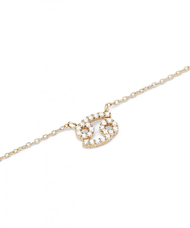 Colier Daniel Wellington Crystal Zodiac Chain Gold Cancer DW00400922