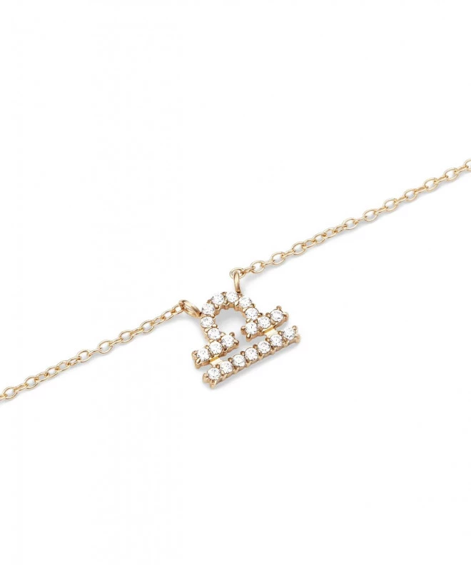 Colier Daniel Wellington Crystal Zodiac Chain Gold Libra DW00400925