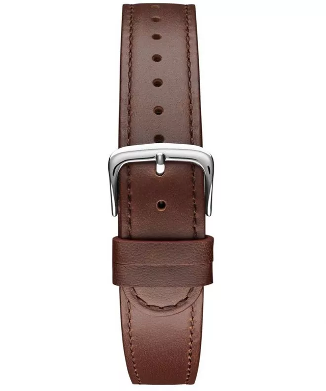 Curea Meller Earth Silver Leather 20 mm PST-1BROWN2