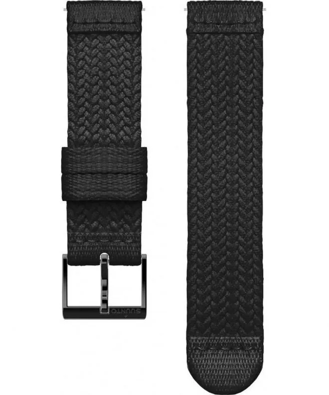 Curea Suunto Athletic 5 Braided Textile Strap Black Black Size S SS050374000