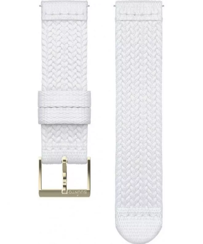 Curea Suunto Athletic 5 Braided Textile Strap White Gold Size S SS050375000