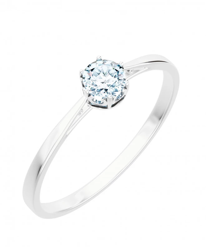 Inel Bonore - Aur Alb 585 - Diamant 0,4 ct 116220