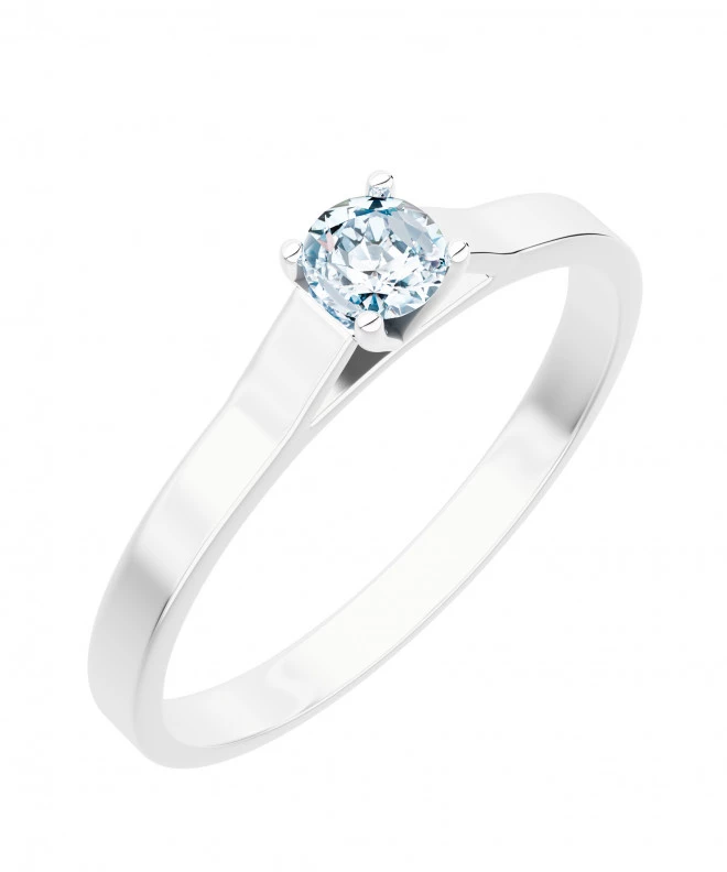 Inel Bonore - Aur Alb 585 - Diamant 0,4 ct 116215