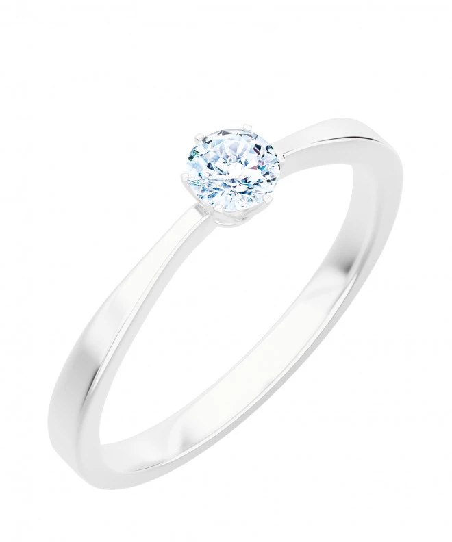 Inel Bonore - Aur Alb 585 - Diamant 0,5 ct 117244