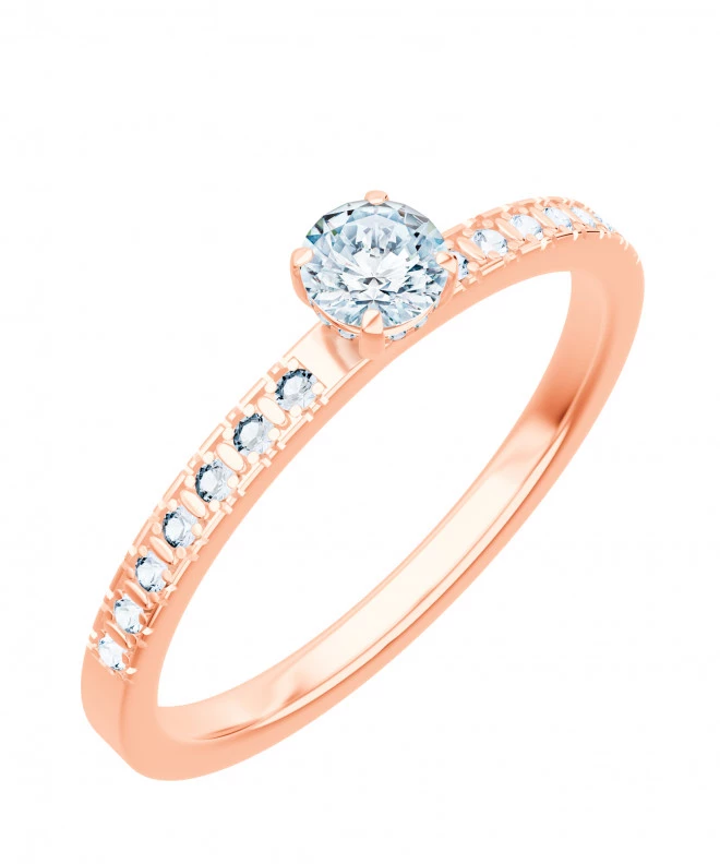 Inel Bonore - Aur Roz 585 - Diamant 0,4 ct 103757