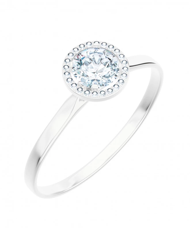 Inel Bonore - Aur Alb 585 - Diamant 0,7 ct 105795