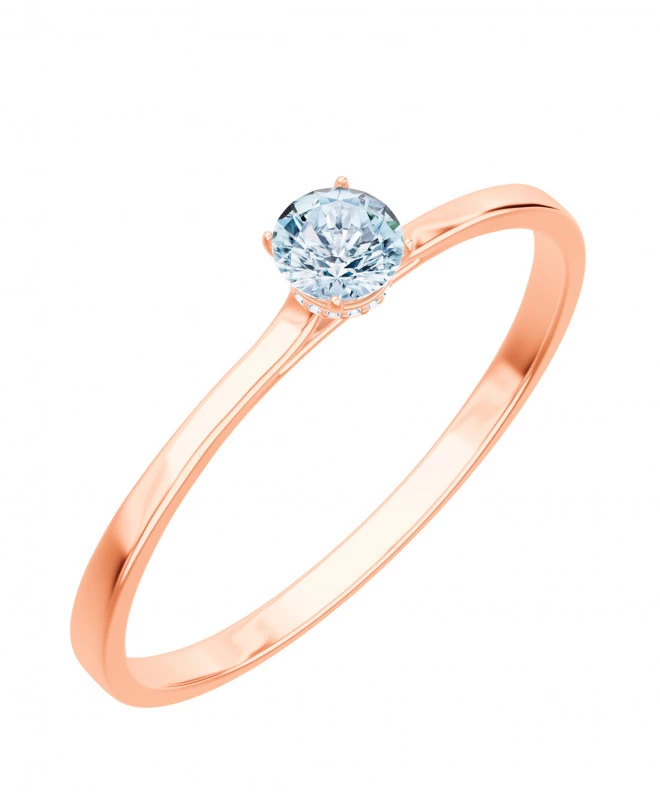 Inel Bonore - Aur Roz 585 - Diamant 0,4 ct 103732