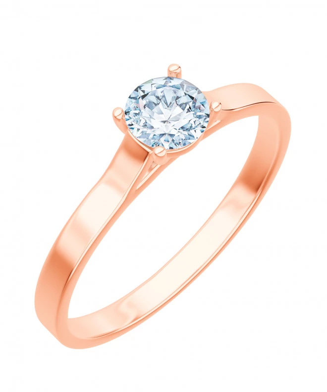 Inel Bonore - Aur Roz 585 - Diamant 0,7 ct 103753