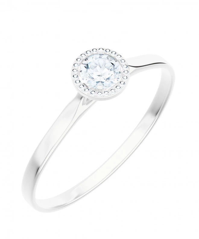 Inel Bonore - Aur Alb 585 - Diamant 0,5 ct 105794