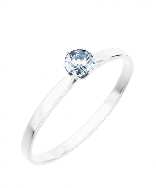 Inel Bonore - Aur Alb 585 - Diamant 0,4 ct 116218