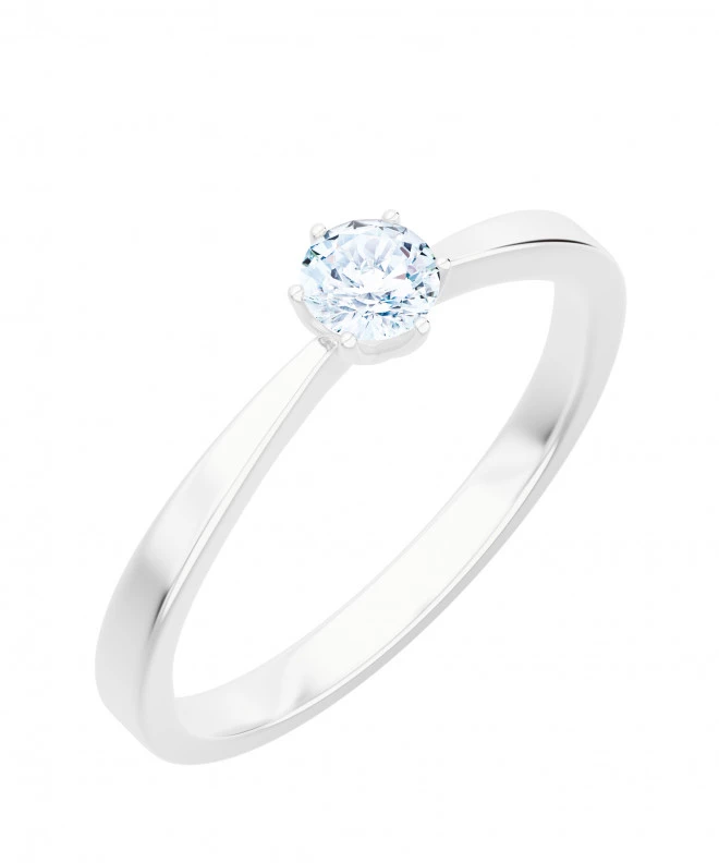 Inel Bonore - Aur Alb 585 - Diamant 0,4 ct 116224