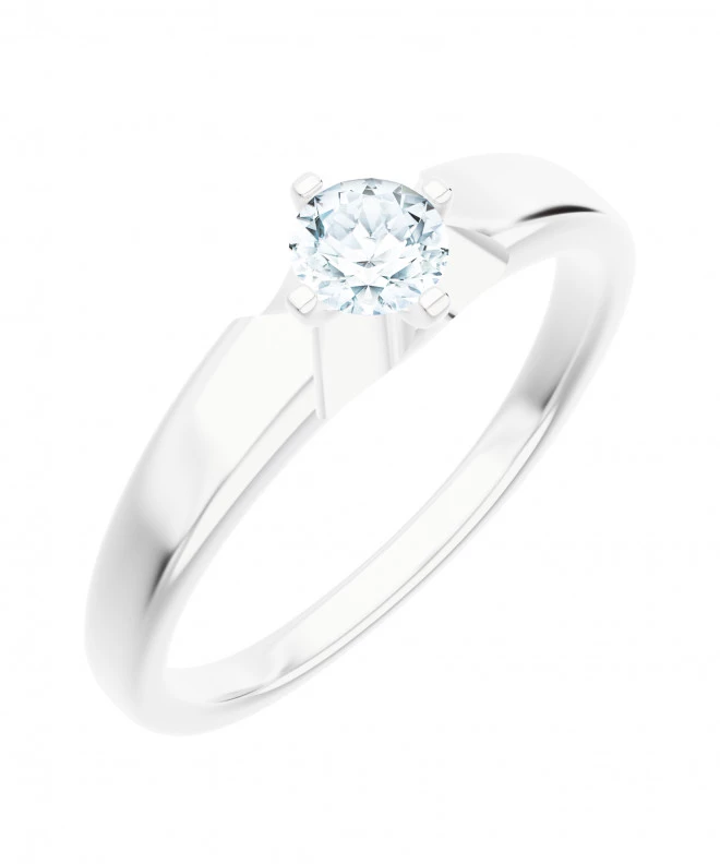 Inel Bonore - Aur Alb 585 - Diamant 0,5 ct 117242