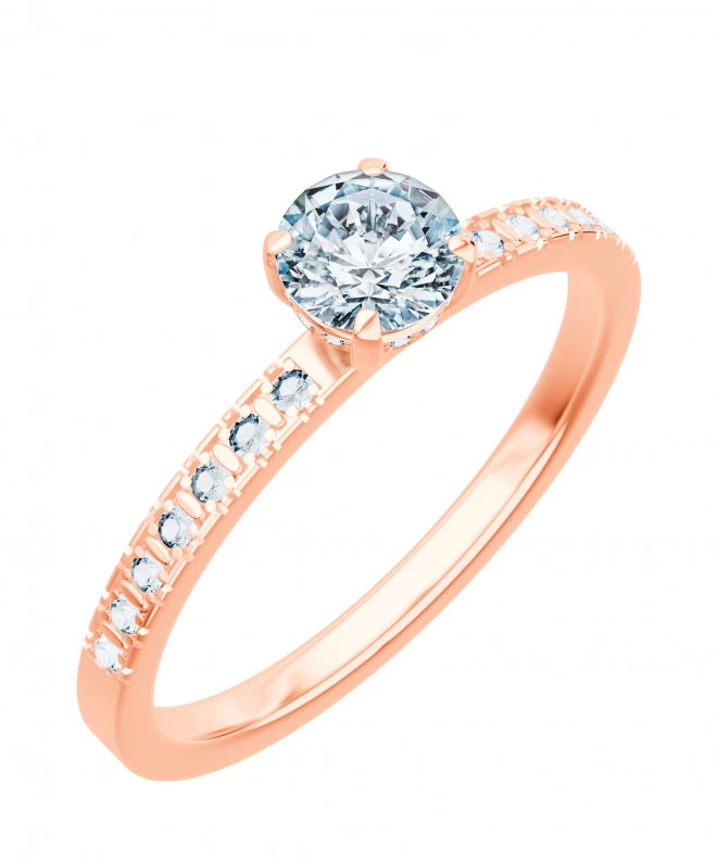 Inel Bonore - Aur Roz 585 - Diamant 1 ct 104764