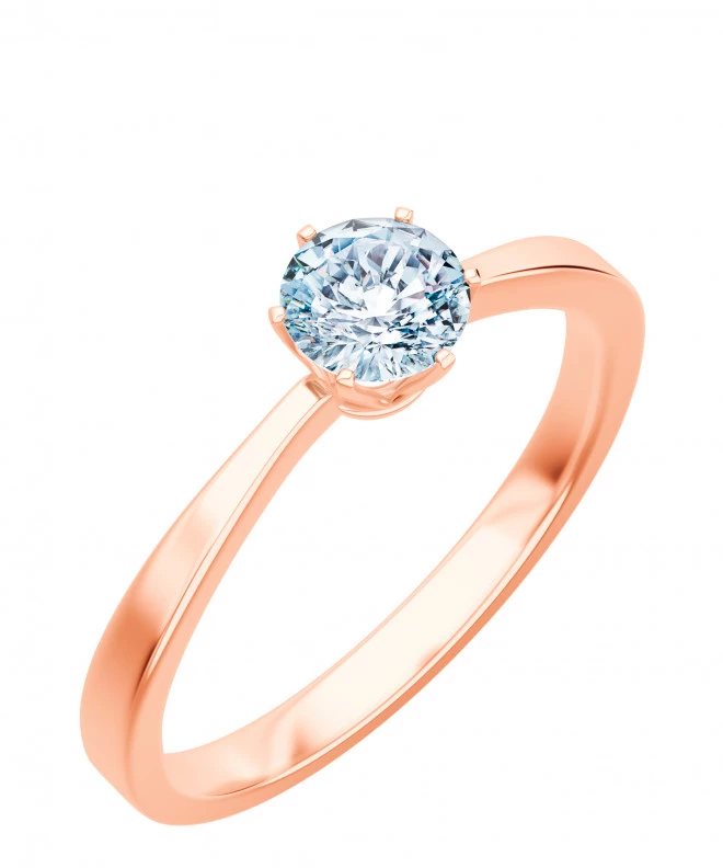 Inel Bonore - Aur Roz 585 - Diamant 1 ct 104758