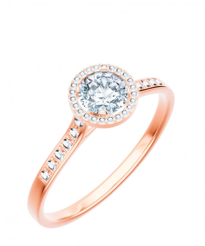Inel Bonore - Aur Roz 585 - Diamant 0,7 ct 104770