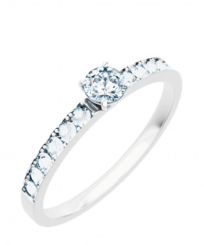 Inel Bonore - Aur Alb 585 - Diamant 0,4 ct 117267