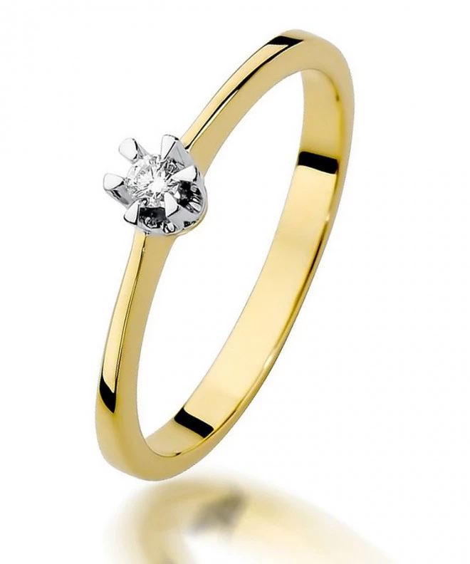 Inel Bonore - Aur 585 - Diamant 0,04 ct 81042