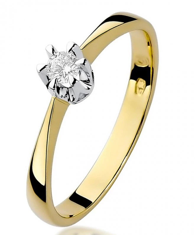 Inel Bonore - Aur 585 - Diamant 0,1 ct 82086