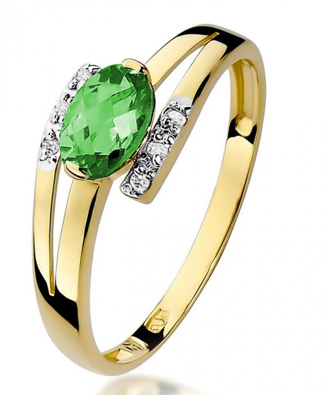 Inel Bonore - Aur 585 - Smarald 0,4 ct 98525