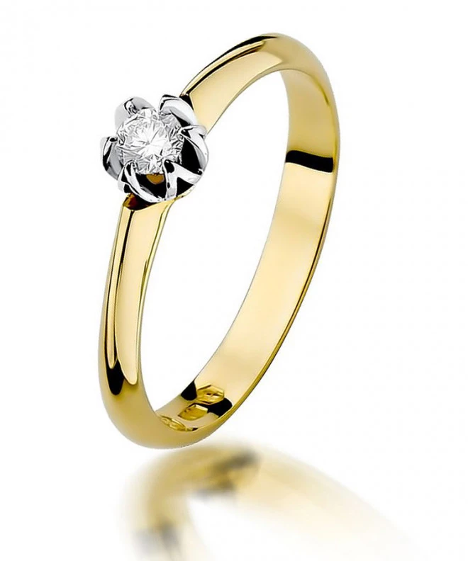 Inel Bonore - Aur 585 - Diamant 0,1 ct 82092